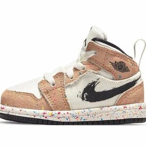 Jordan(TD) Air Jordan 1 Mid SE 'Brushstroke Paint Splatter